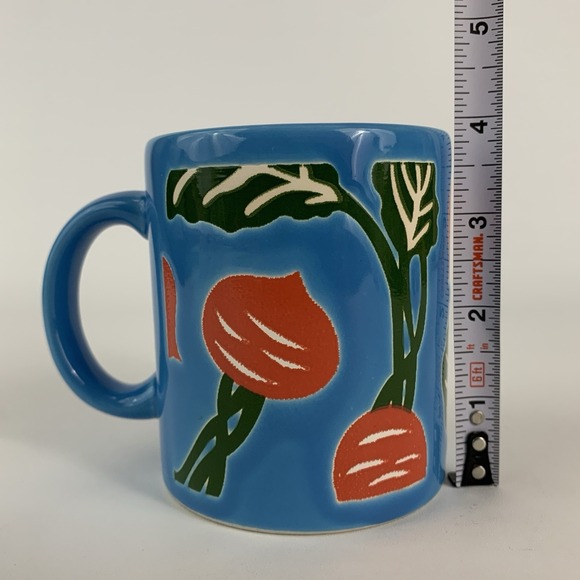 Waechtersbach Beet Radish Vegetable Blue Mug Spain 3.75" - Picture 7 of 8